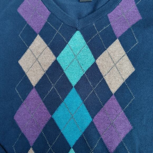 Jos. A Bank Executive Collection Argyle Sweater size XL - Picture 3 of 7